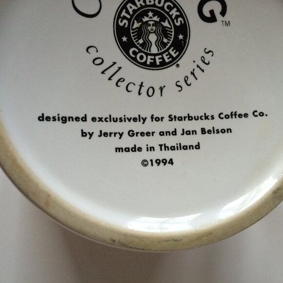 VTG 1994 Starbucks Toronto Canada City Mug Collector Series White CN Tower 16 oz - Picture 7 of 7